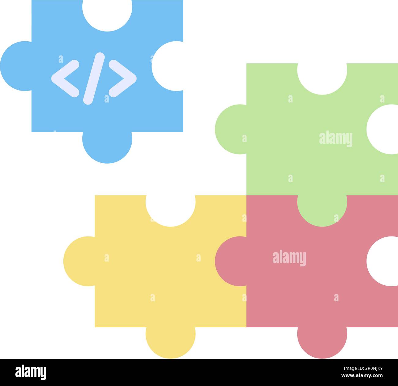 Piece of Code icon vector image. Suitable for mobile application web application and print media. Stock Vector