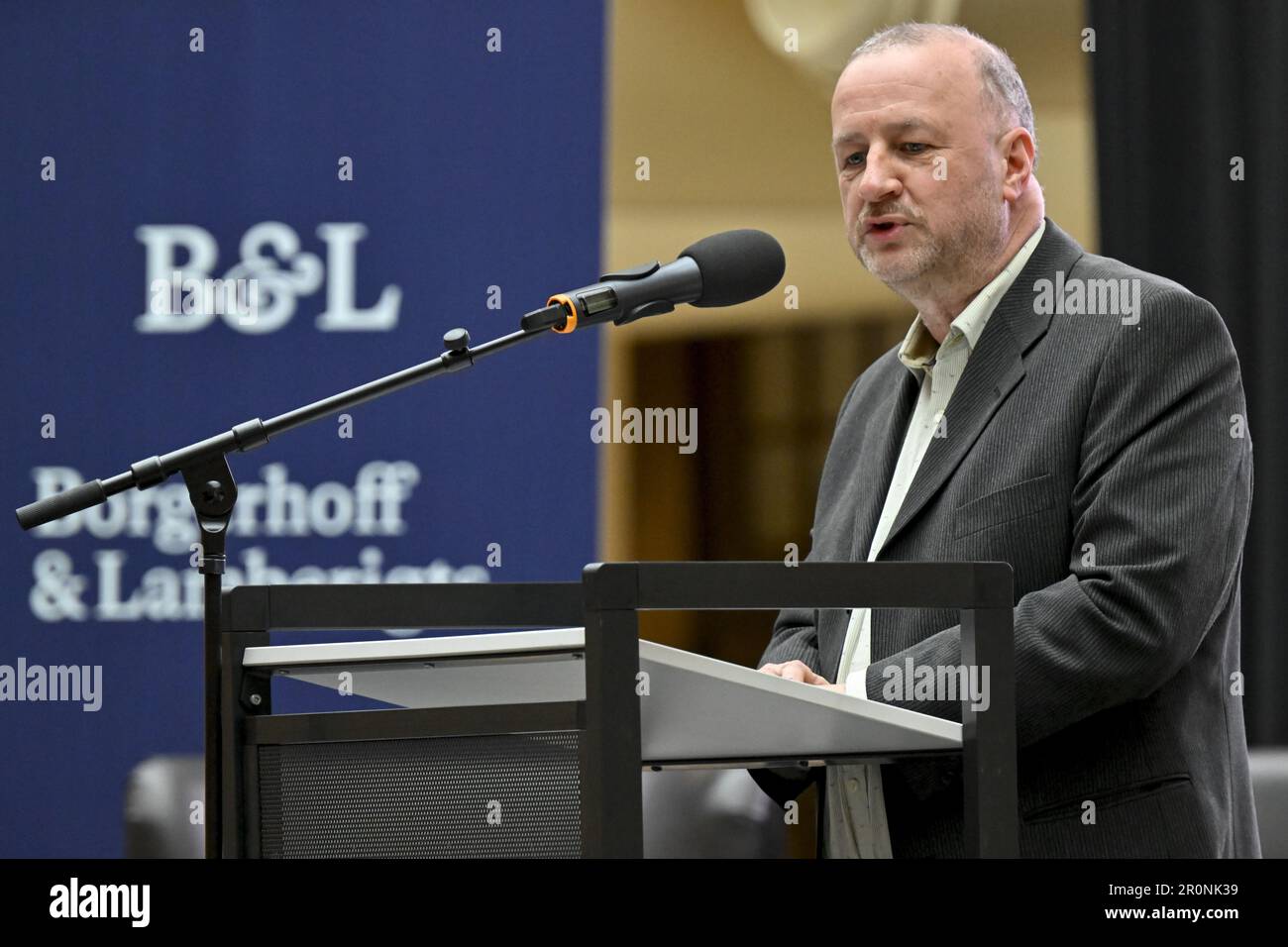 Wim De Bock Pictured During The Presentation Of The Canon Van wim-de-bock-pictured-during-the-presentation-of-the-canon-van