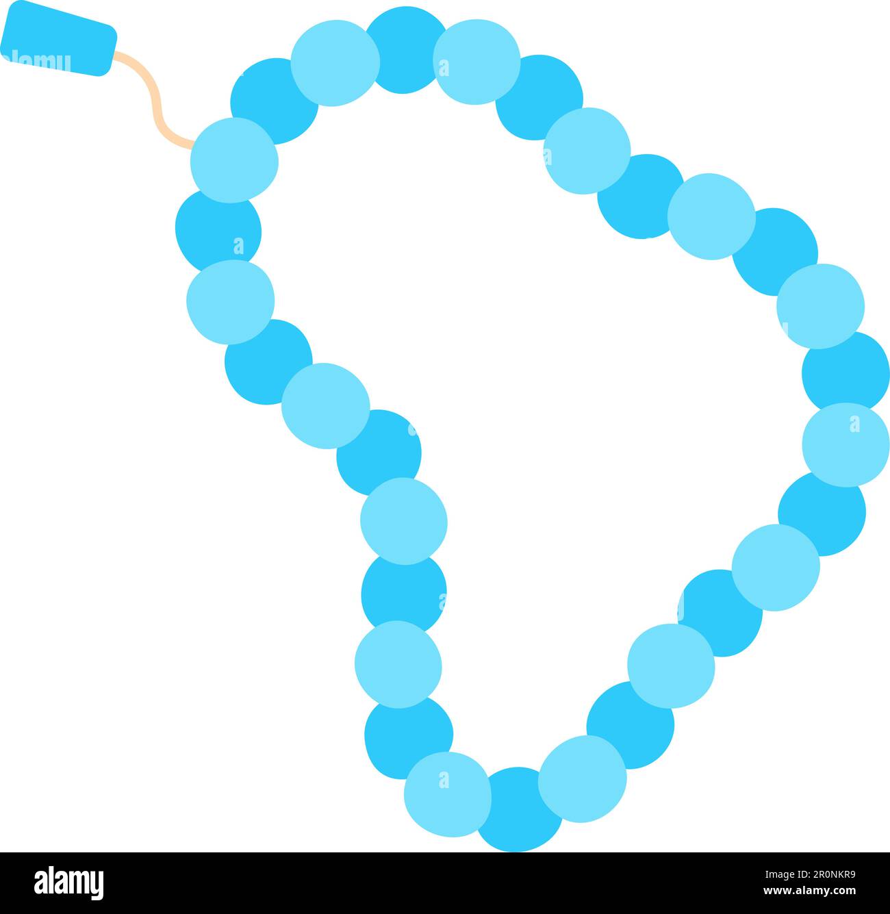 Prayer Beads icon vector image. Suitable for mobile application web application and print media. Stock Vector