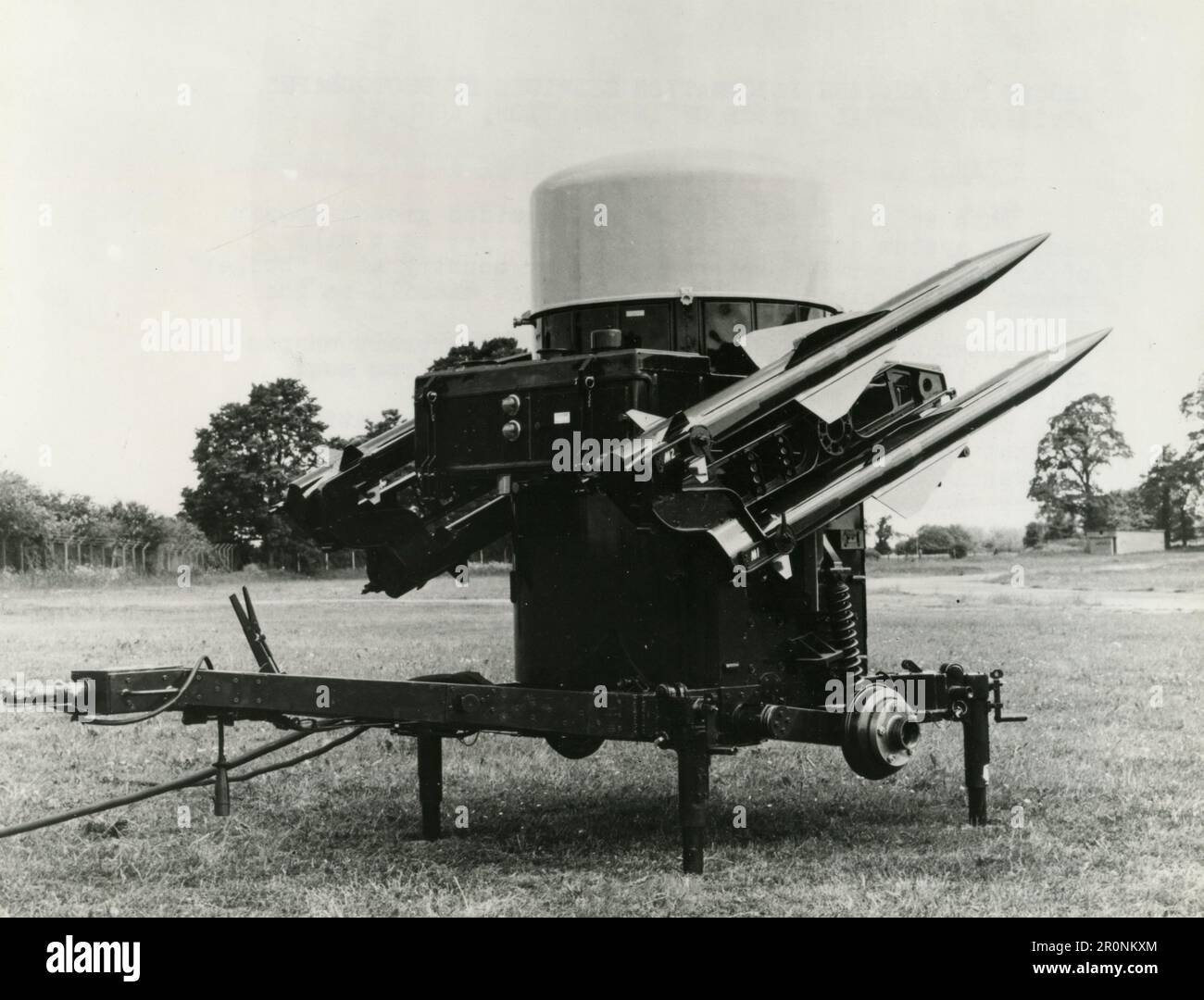 Guided ground-to-air ET 316 weapons system for anti-aircraft protection, UK 1966 Stock Photo