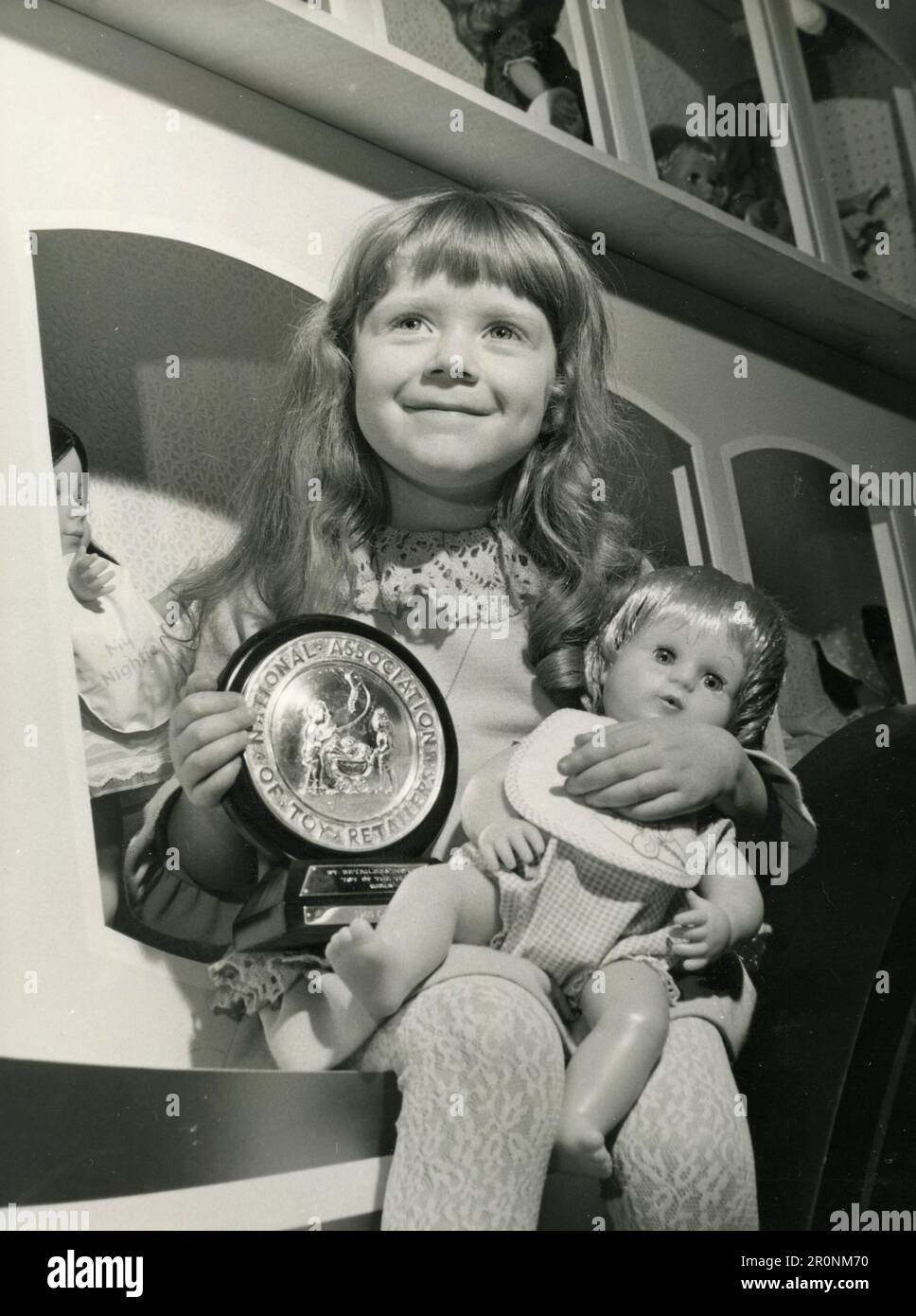 The young girl yearly winner at the British Toy Fair, UK 1966 Stock Photo