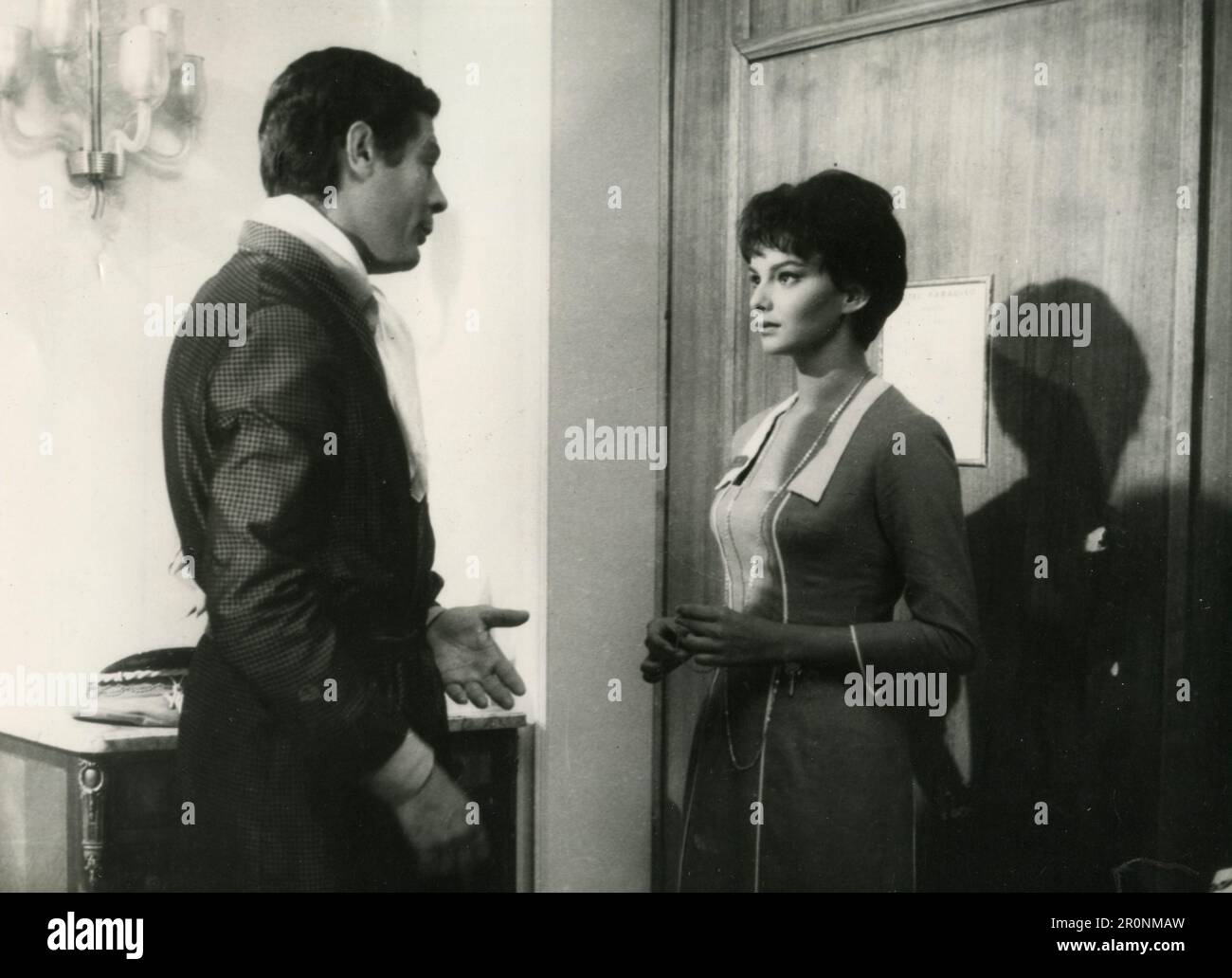 Greek actors Alekos Alexandrakis and Lili Papagianni in the movie Despoinis  diefthyntis, Greece 1964 Stock Photo - Alamy