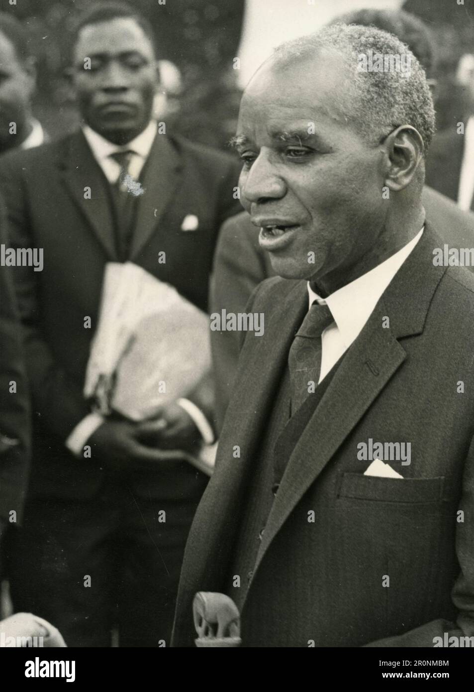 Dr. Hastings Banda, Prime Minister of Malawi, Blantyre 1965 Stock Photo