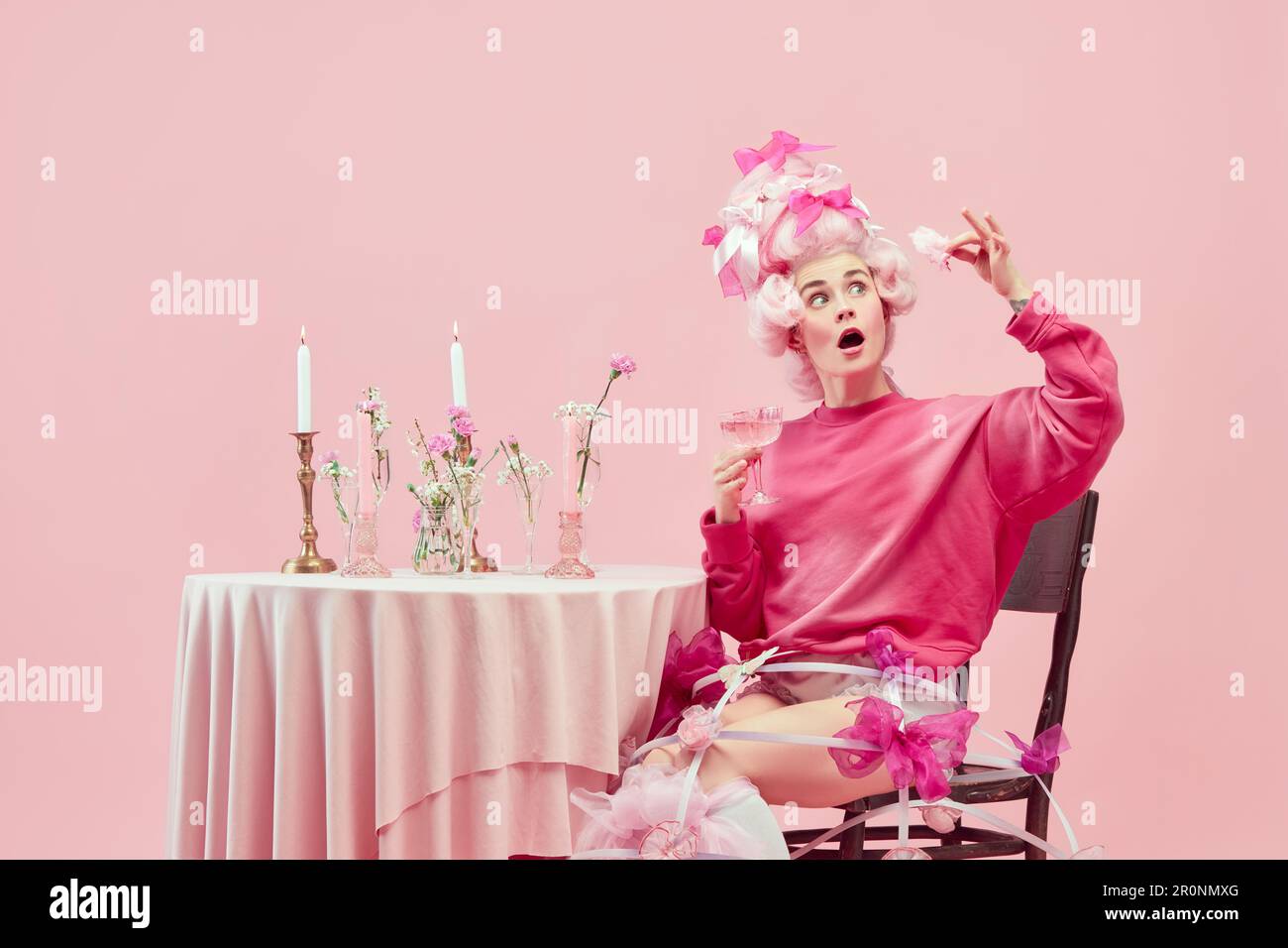 Bing pink shop wig