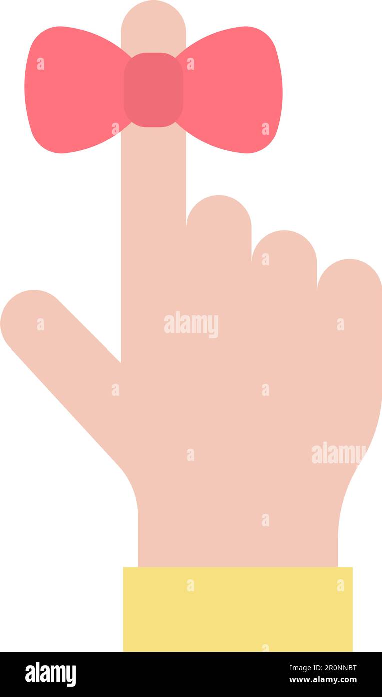 Reminder Ribbon icon vector image. Suitable for mobile application web application and print media. Stock Vector