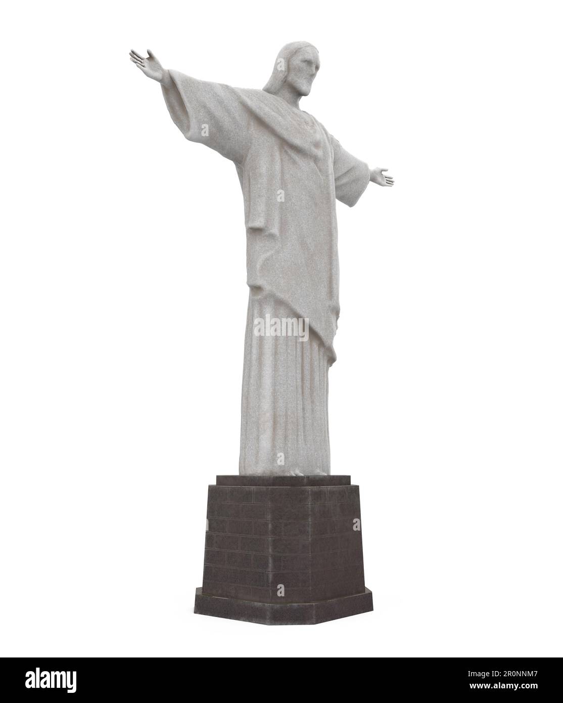 Christ Redeemer Statue Isolated Stock Photo