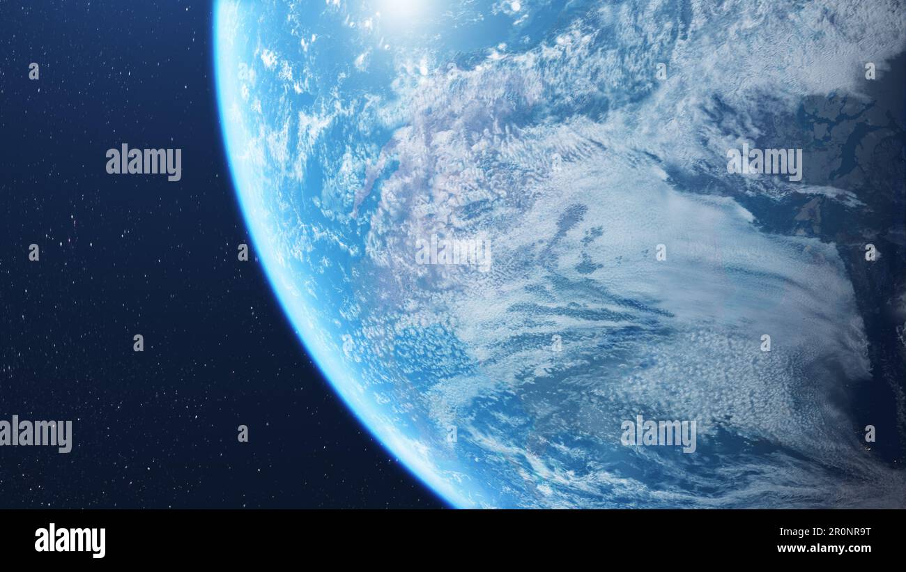 The blue earth seen from space Stock Photo Alamy