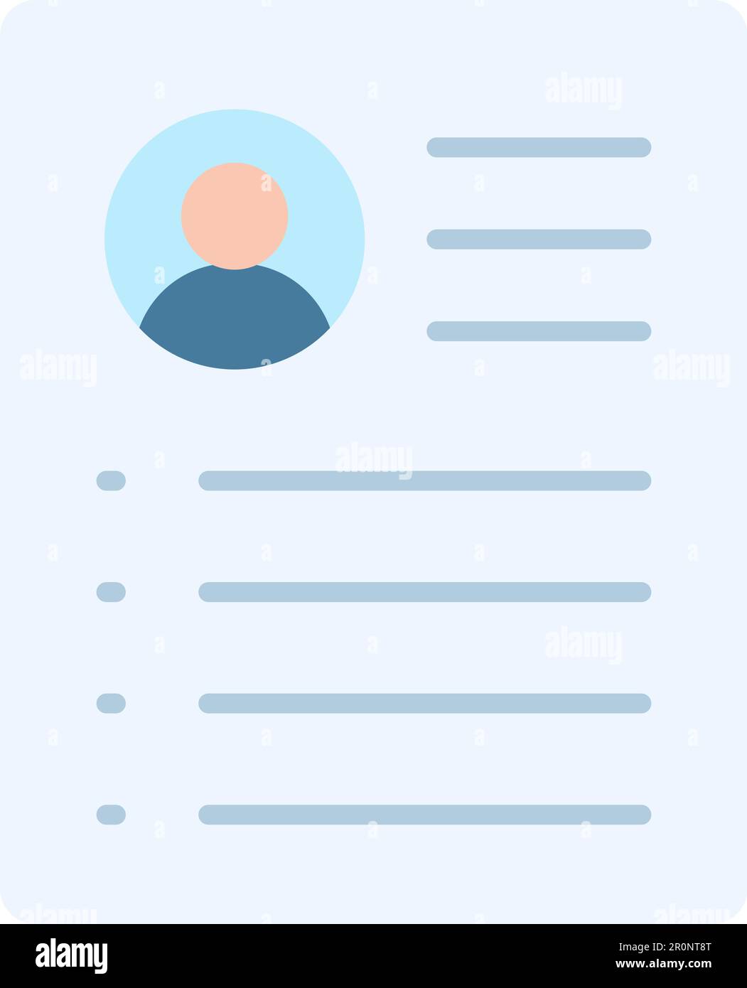 Resume icon vector image. Suitable for mobile application web application and print media. Stock Vector