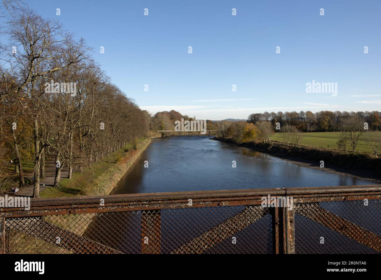 The Lancaster Canal Tramroad Bridge crossing the River Ribble at ...