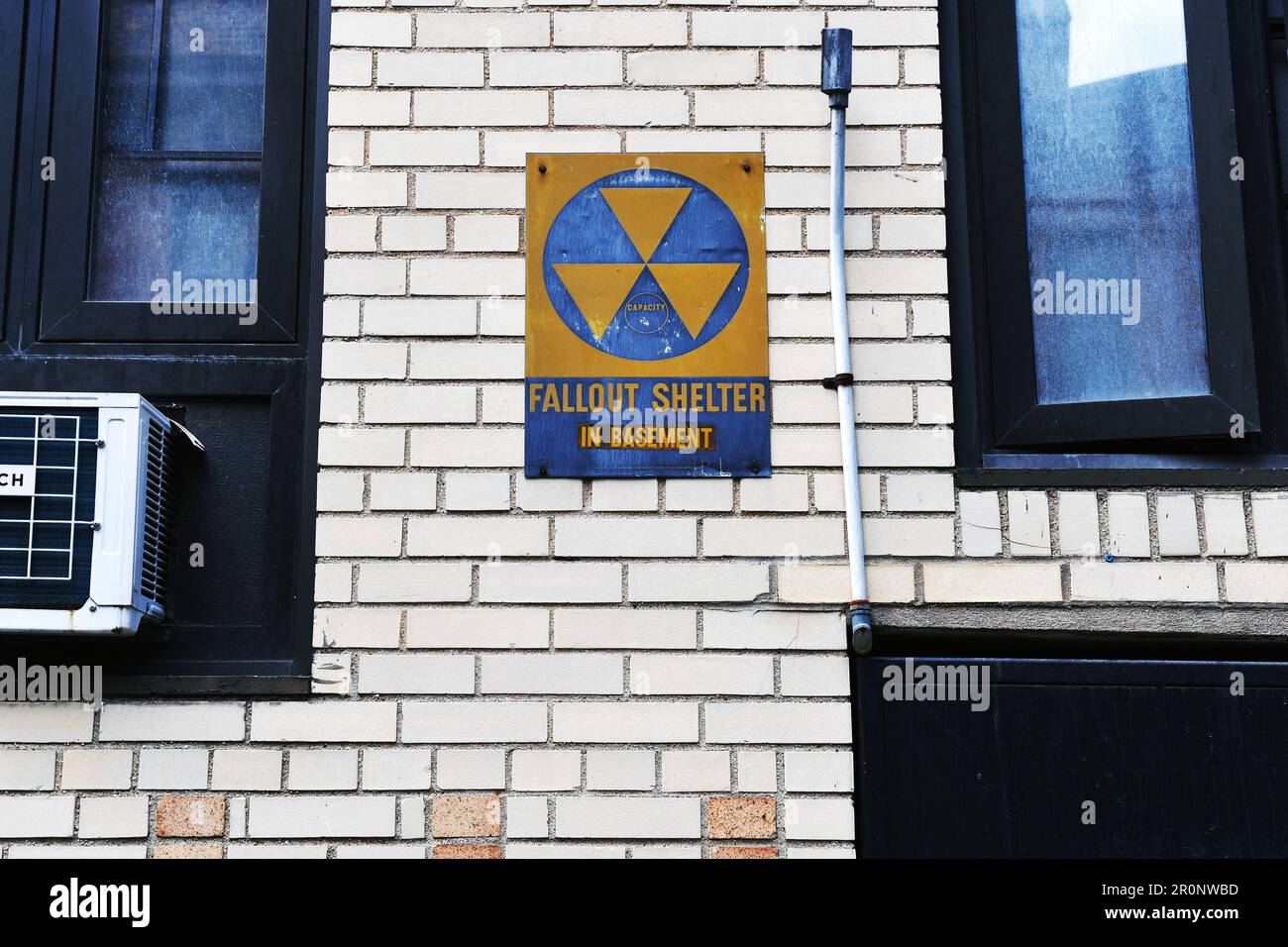 Fallout Shelter - Nuclear War - New York City - USA Stock Photo