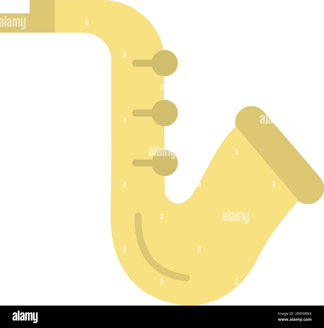 Saxophone icon vector image. Suitable for mobile application web application and print media. Stock Vector