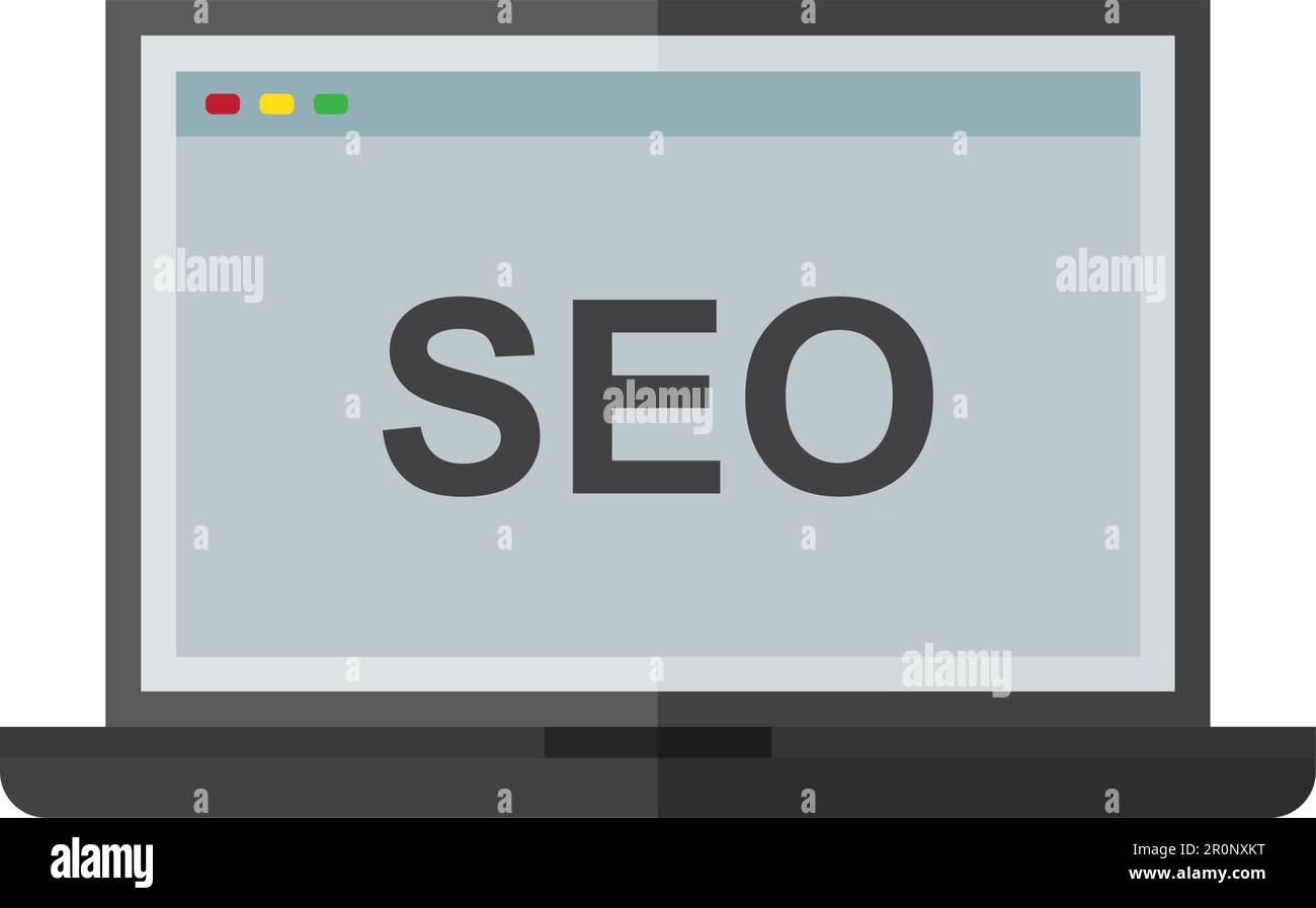 SEO icon vector image. Suitable for mobile application web application and print media. Stock Vector