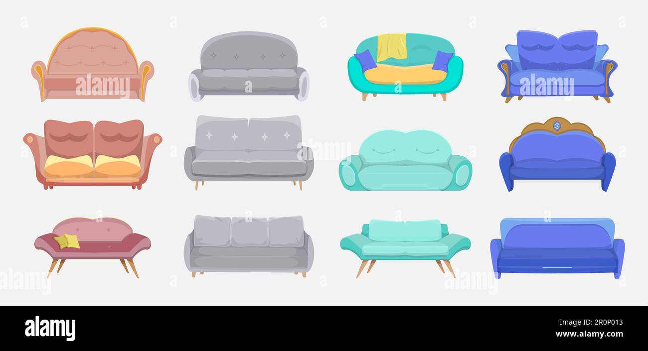 Modern couches set Stock Vector Image & Art Alamy