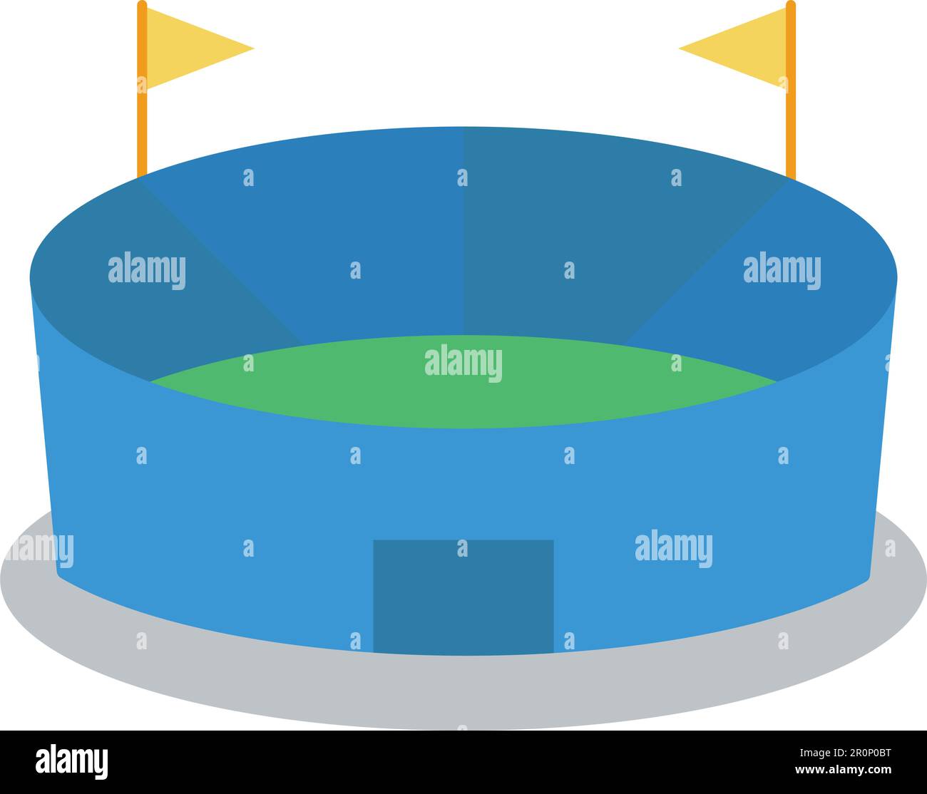 Stadium icon vector image. Suitable for mobile application web application and print media. Stock Vector