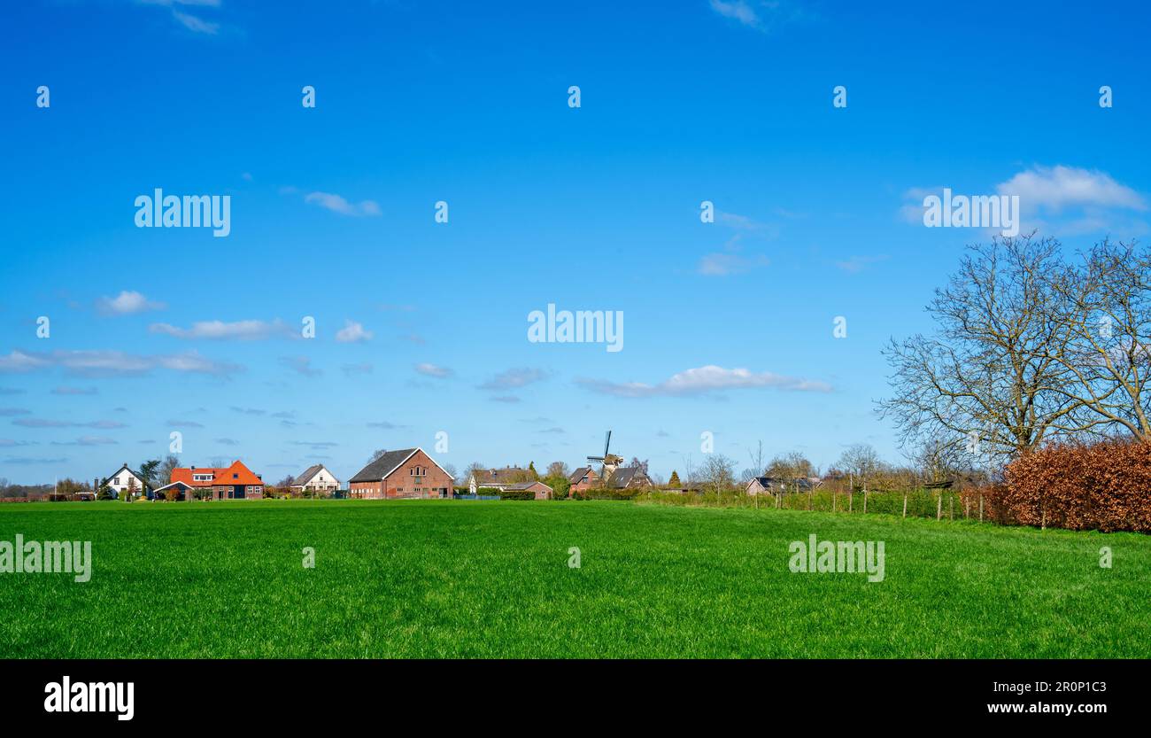 Rural landscape near Bronckhorst, Netherlands Stock Photo
