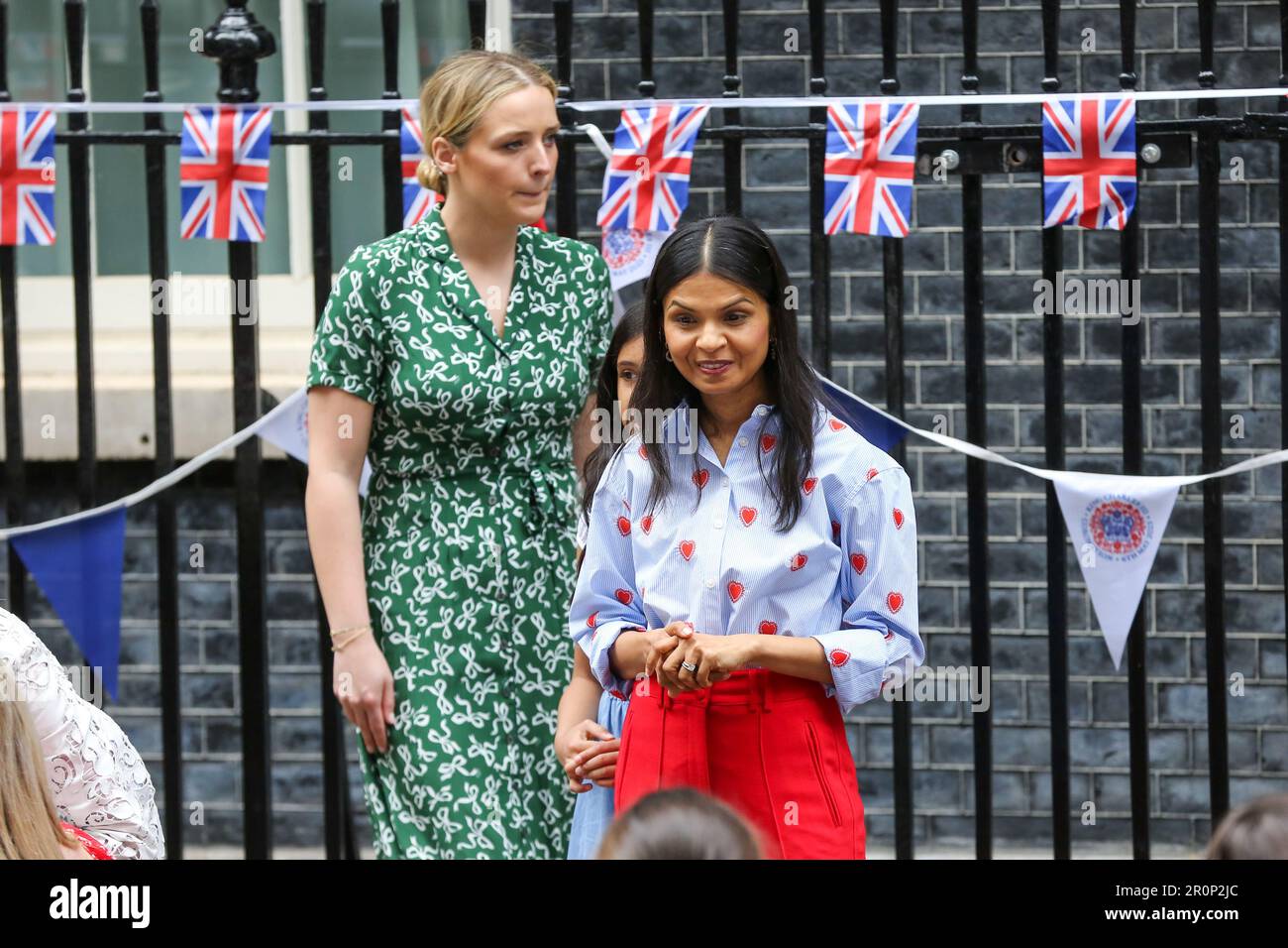 Akshata Murty and Finnegan Biden seen during the Coronation Big Lunch