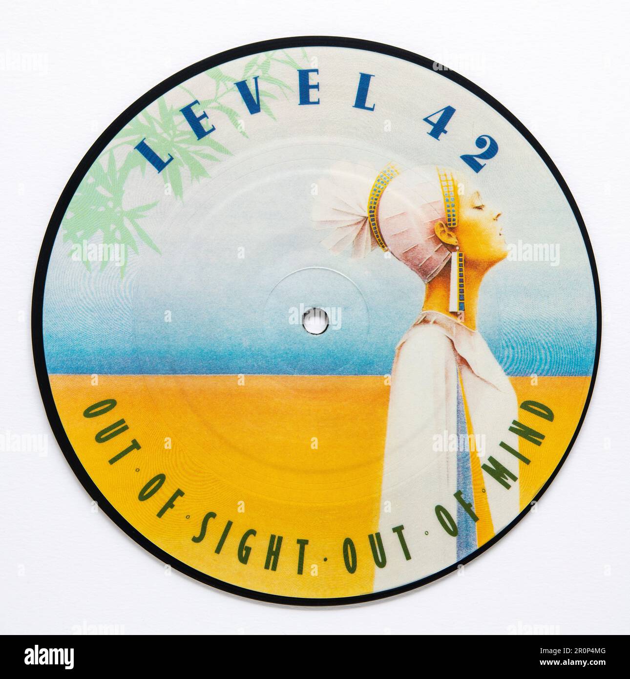 Seven inch picture disc vinyl version of Out of Sight Out of Mind by