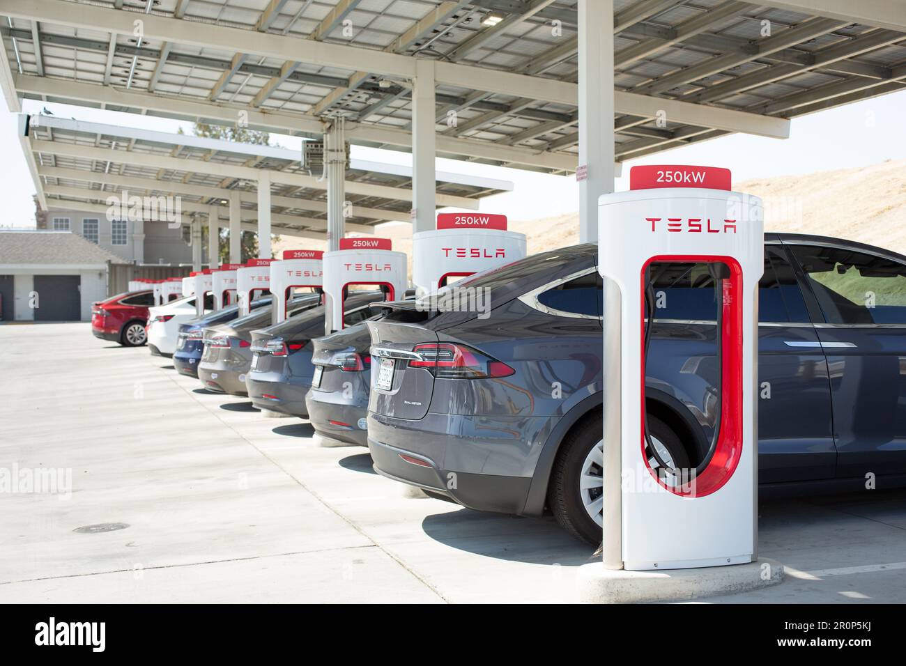 Kettleman City, California, United States 09082021 A view of a row