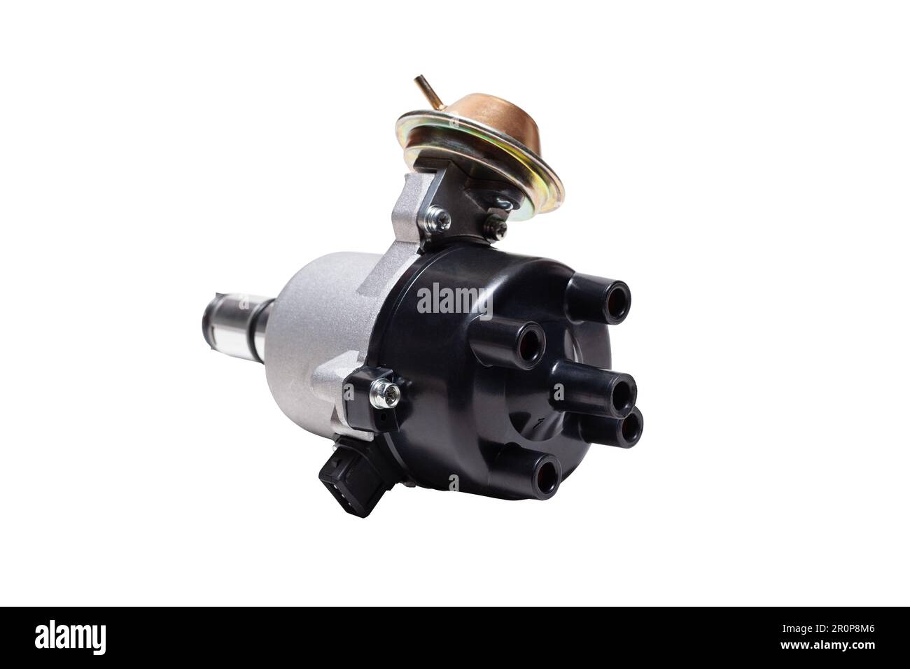Ignition system distributor isolated on a white background Stock Photo