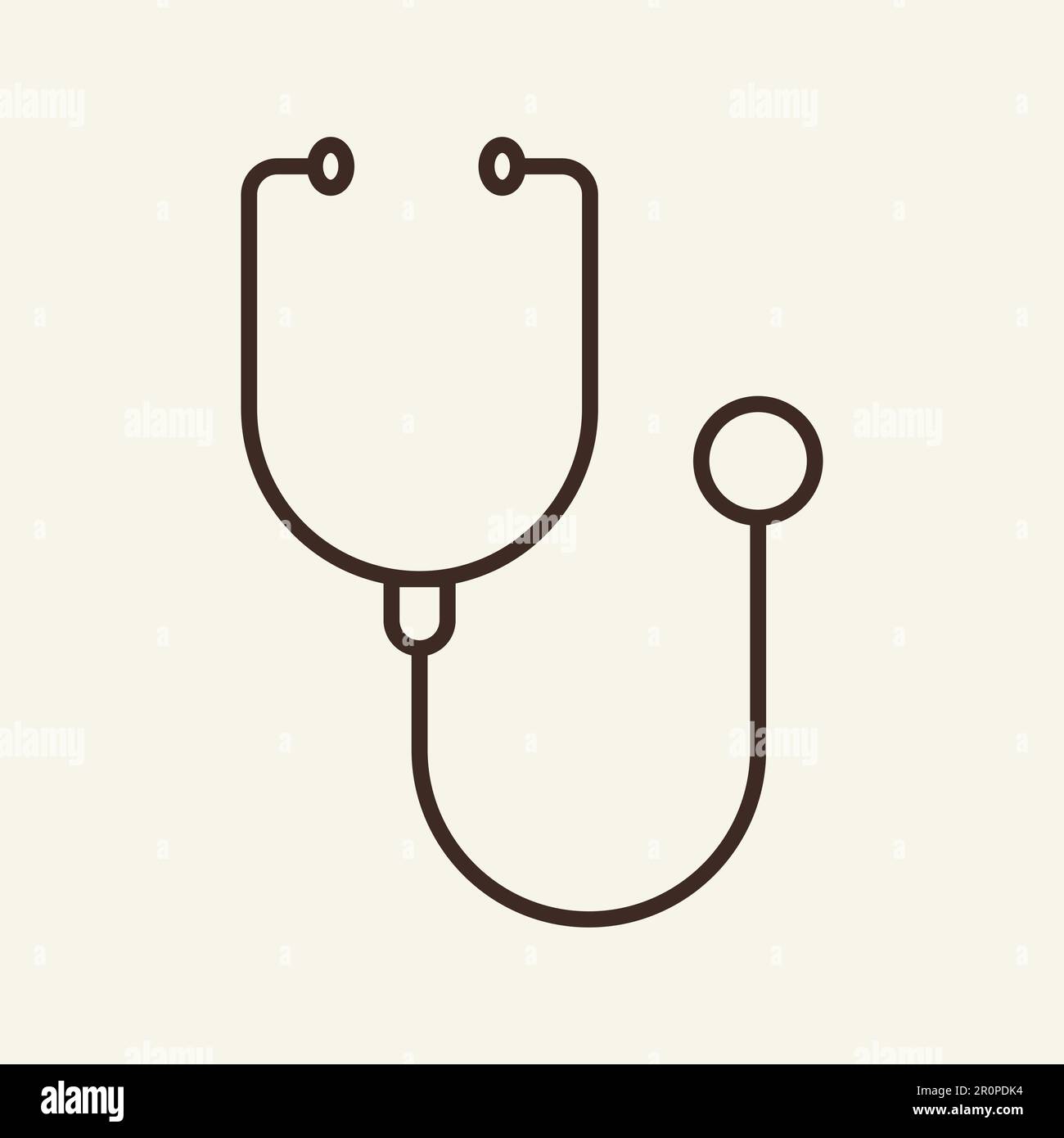 Stethoscope line icon Stock Vector Image & Art Alamy