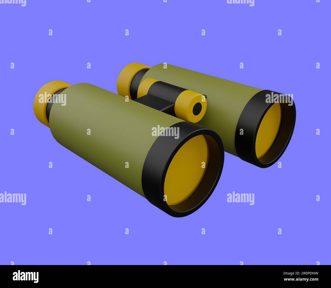 Military binoculars 3d rendering, army icon Stock Photo - Alamy