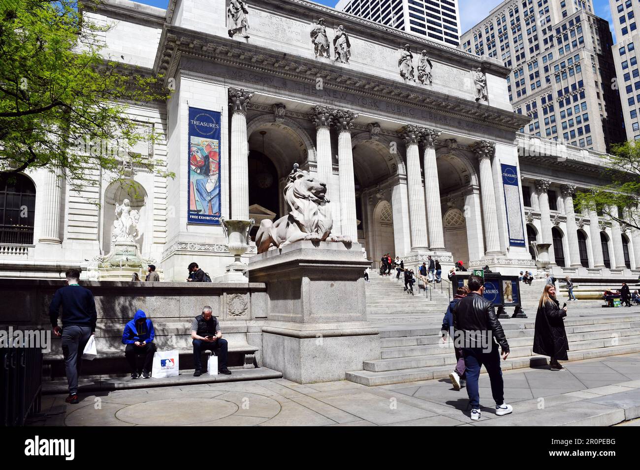 The New York Library New York City USA Stock Photo Alamy