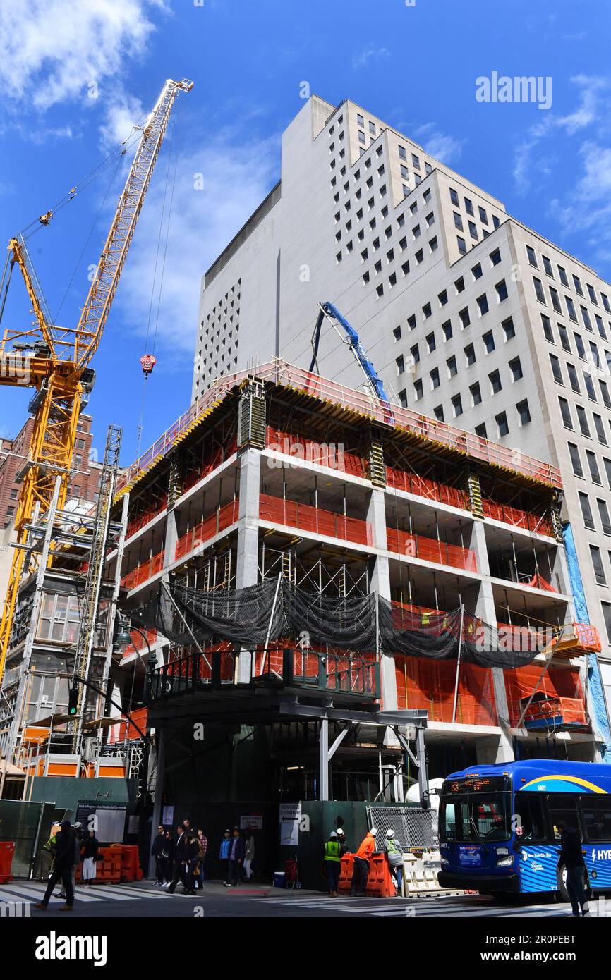 Building site in New York City USA Stock Photo Alamy
