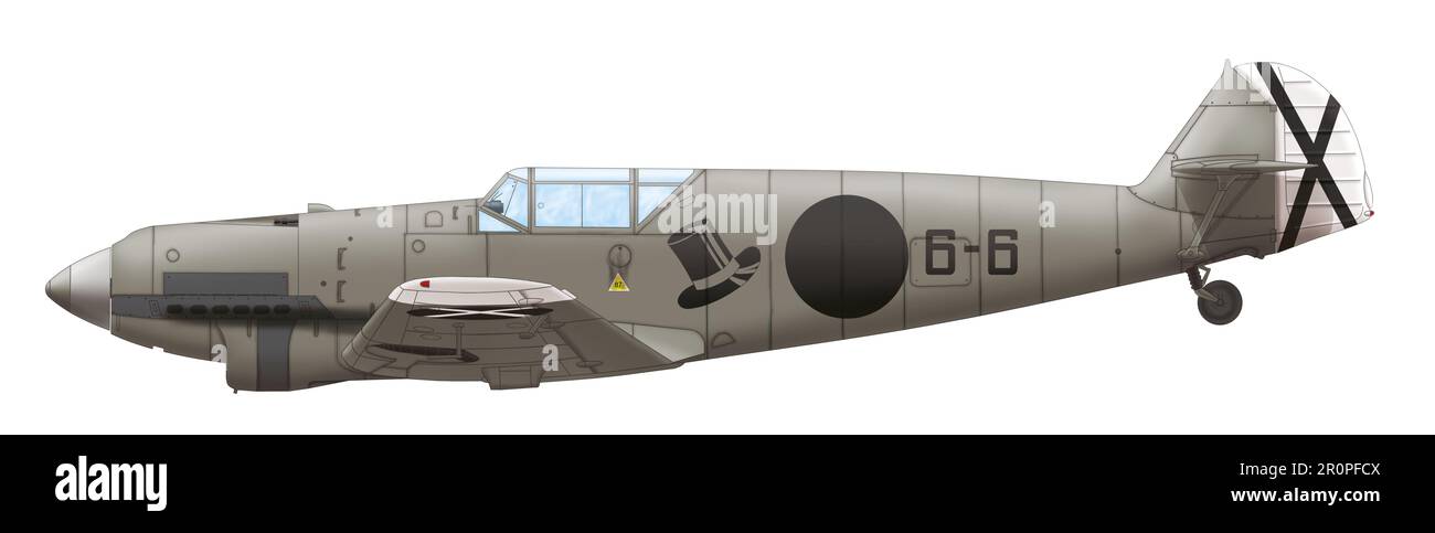 Messerschmitt Bf 109A (6-6) of the 2.J/88 of the Legion Condor, 1937 ...