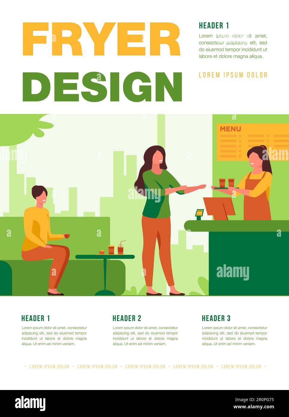 People meeting in cafe for lunch vector illustration Stock Vector Image ...