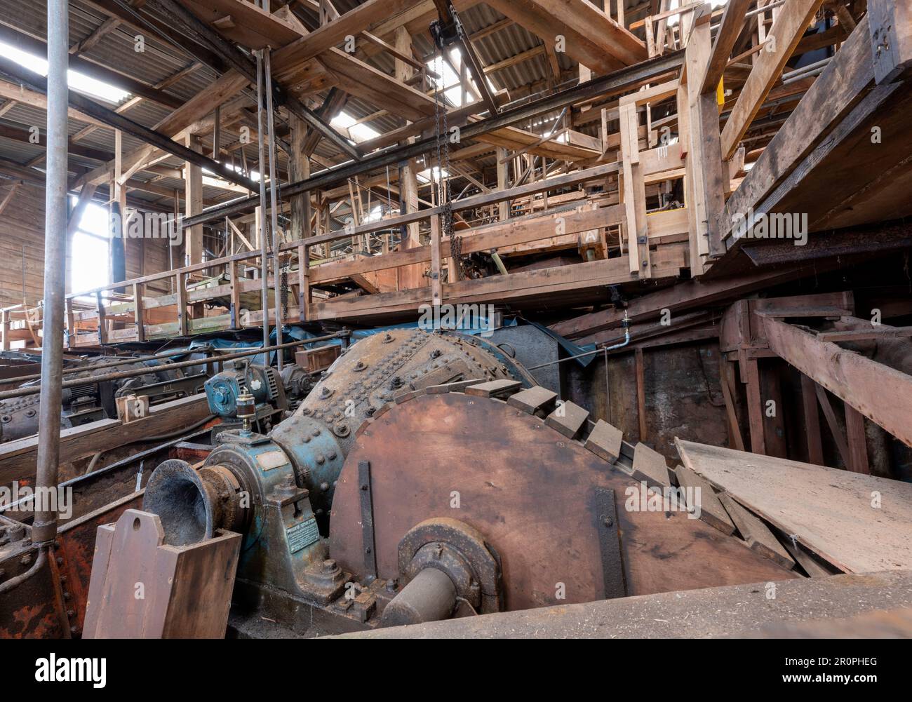 Geever Tin Mine - museum - Pendeen, Penzance, Cornwall, England, UK Stock Photo