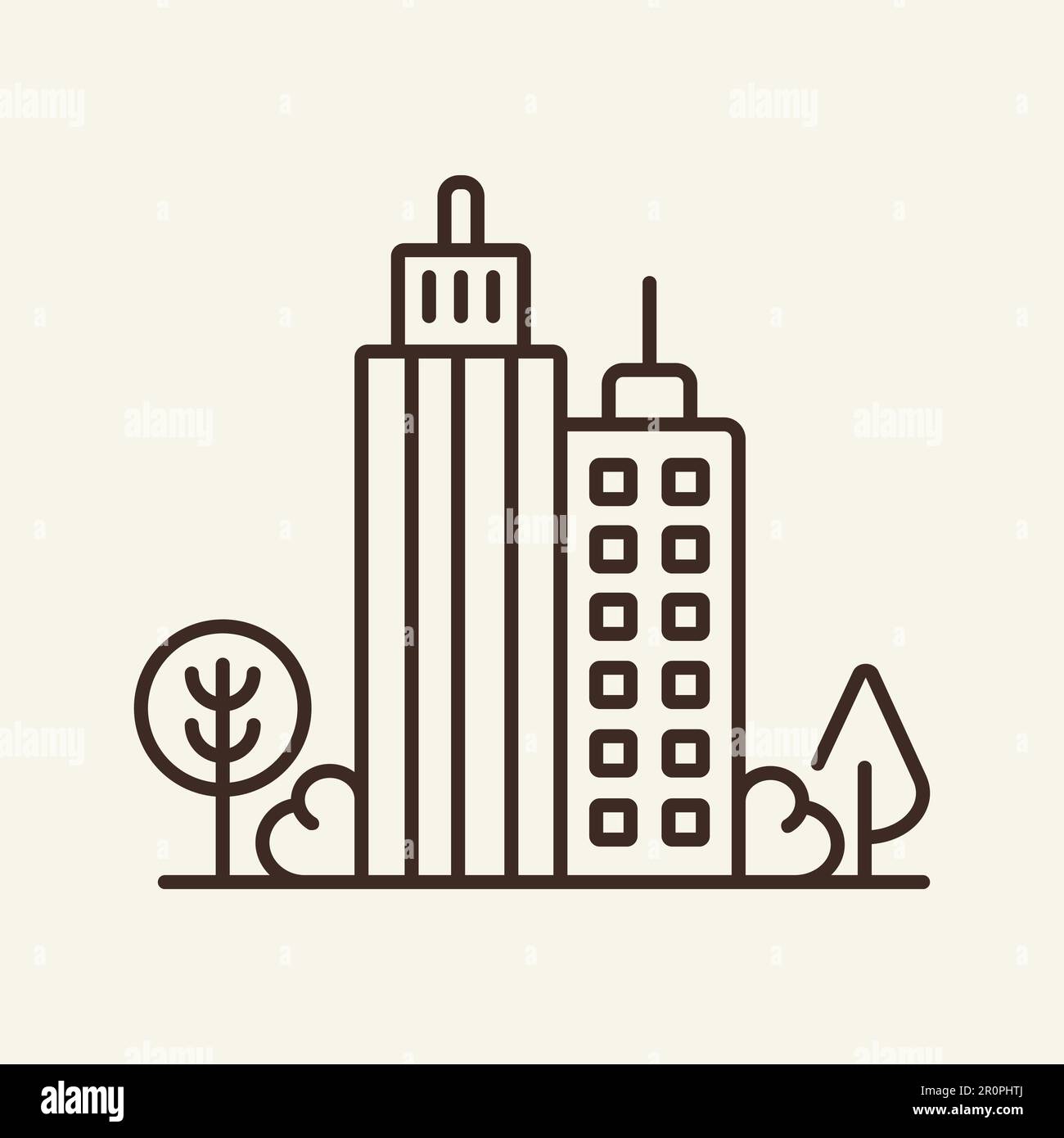 Balance with nature line icon Stock Vector Image & Art - Alamy