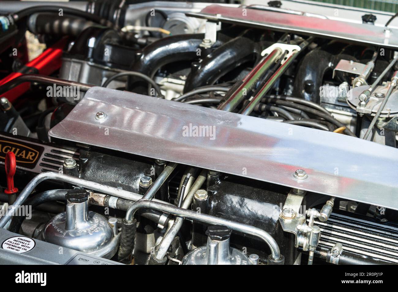 EType Jaguar engine. Ellenroad Engine House Classic Car Show 2023