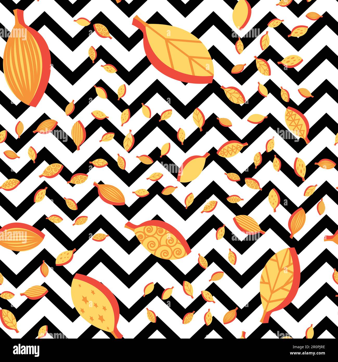 October Continuous Patten October texture seamless vector ornament textile hi-res stock ...