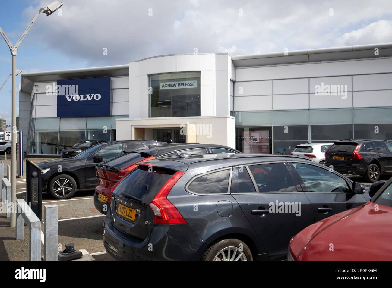 agnew belfast volvo car dealership Belfast, Northern Ireland, uk Stock