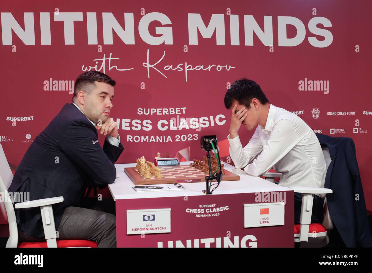 Bucharest, Romania - May 5, 2023: Chess grandmaster Richard Rapport at the  Grand Chess Tour 2023 - Superbet Chess Classic Stock Photo - Alamy