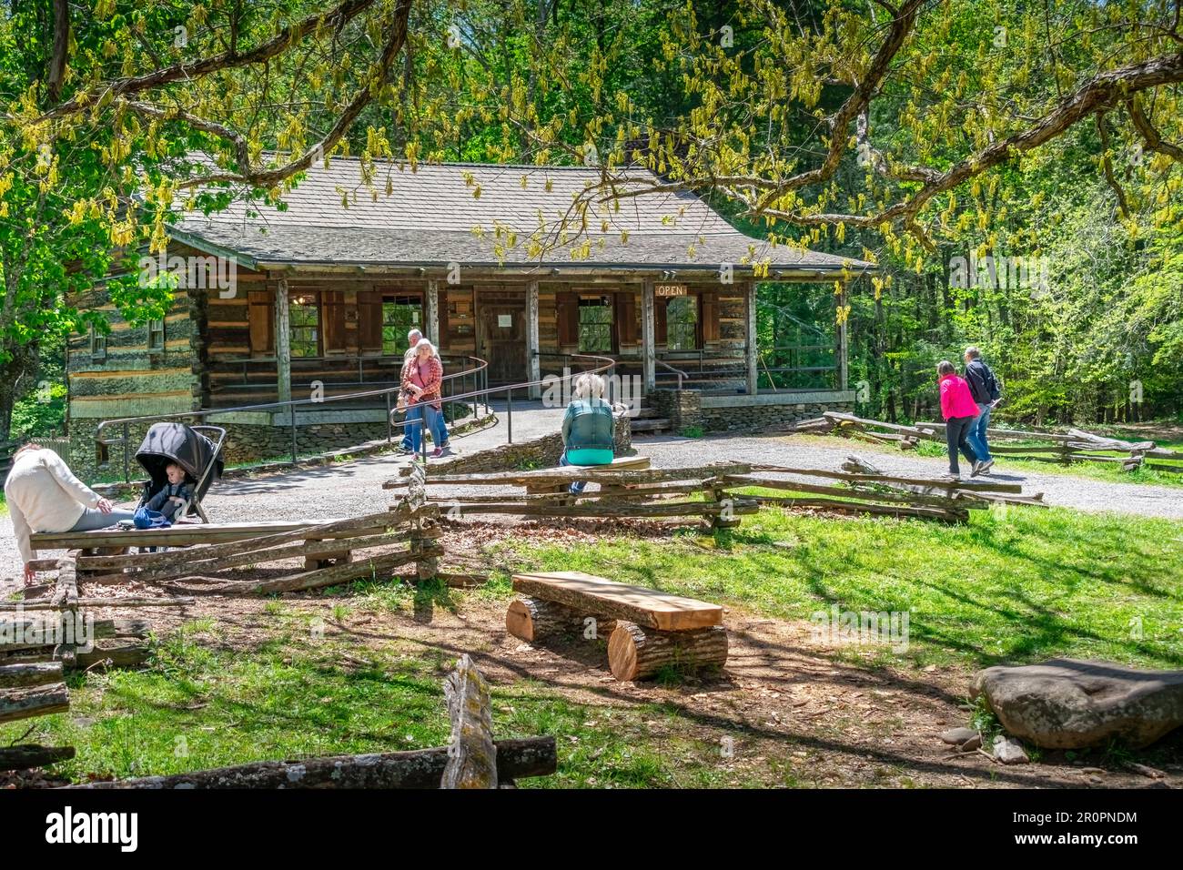 Cades Cove, Tennessee, United States April 24, 2023 Horizontal shot