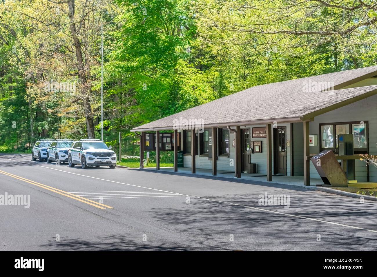 Cades Cove, Tennessee, United States April 24, 2023 Horizontal shot