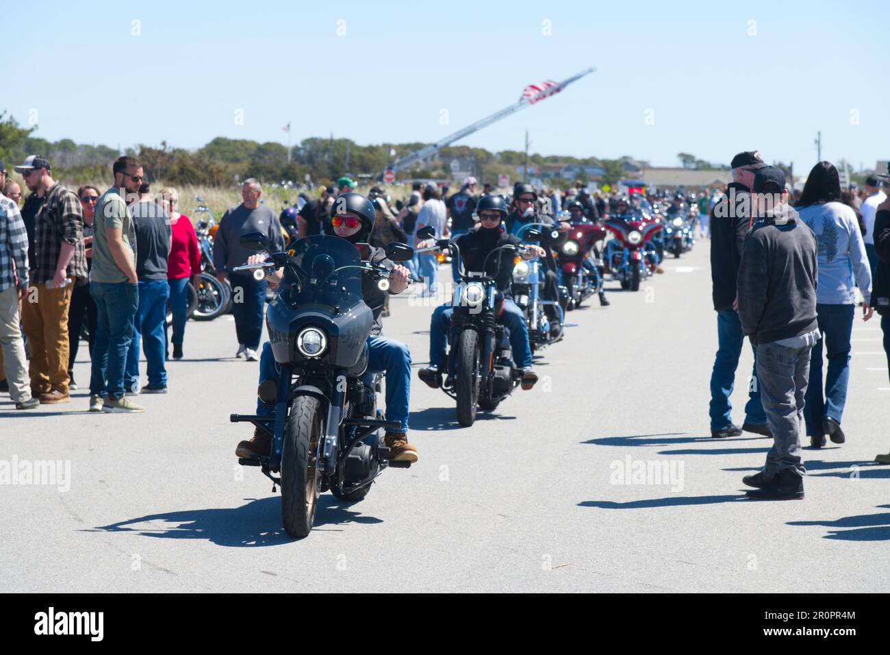 Blessing of the Bikes. West Dennis, Massachusetts, on Cape Cod.. Bikes