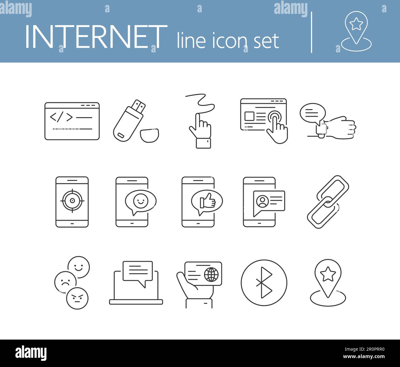 Internet icons Stock Vector