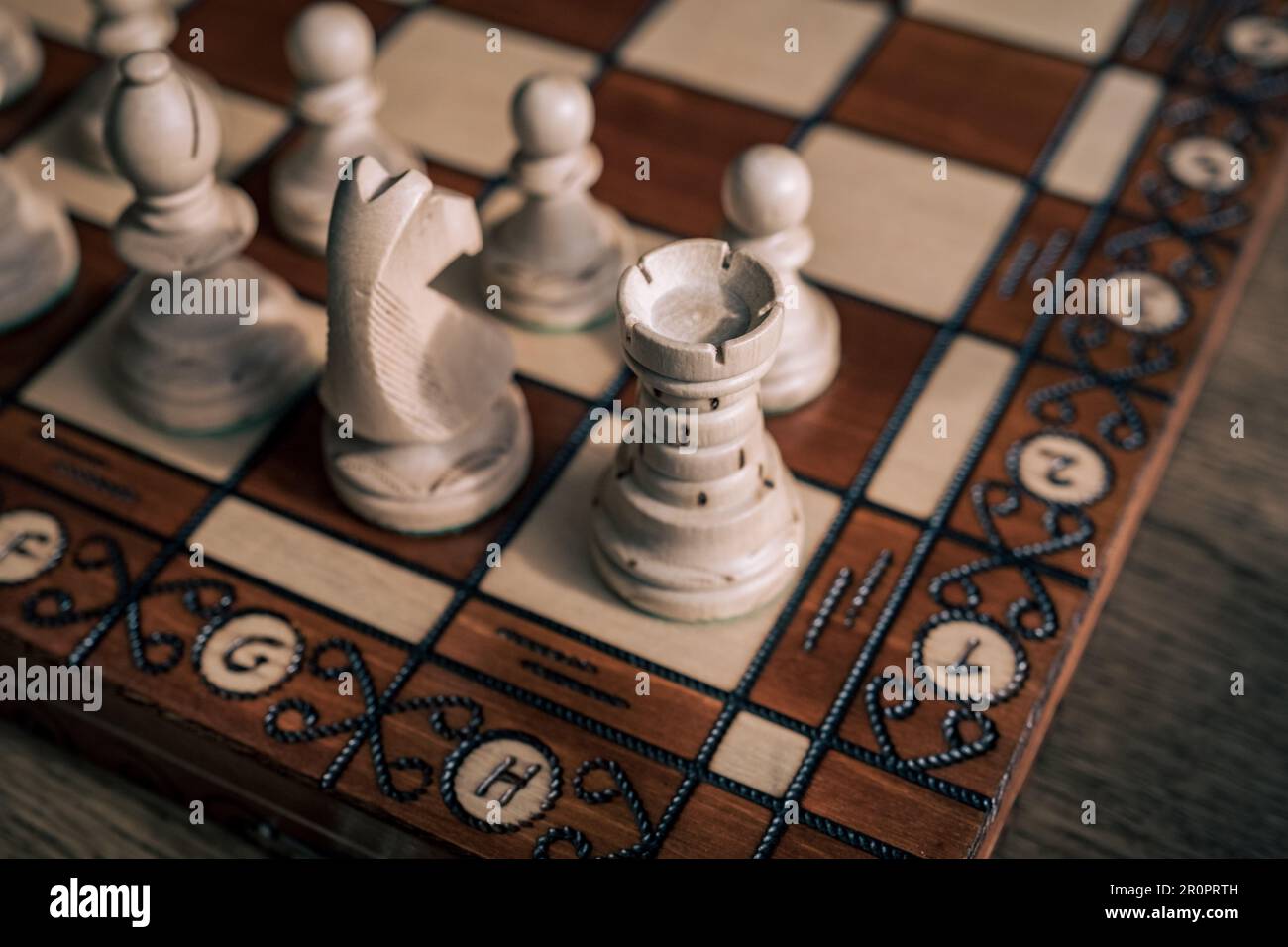 Businessman king on chess board hi-res stock photography and images - Alamy
