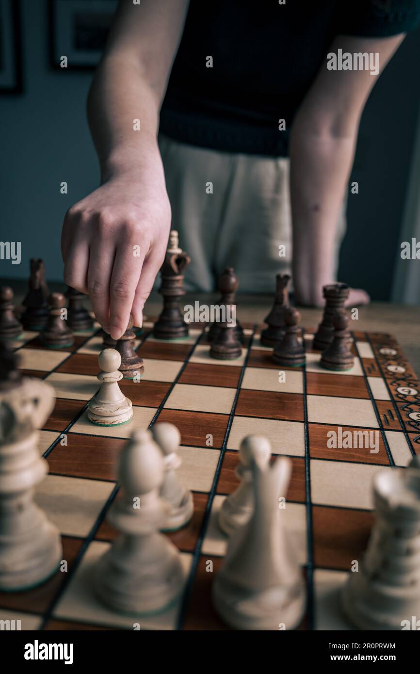 Chess Opening: Benoni Defense, Modern Variation Stock Photo - Alamy