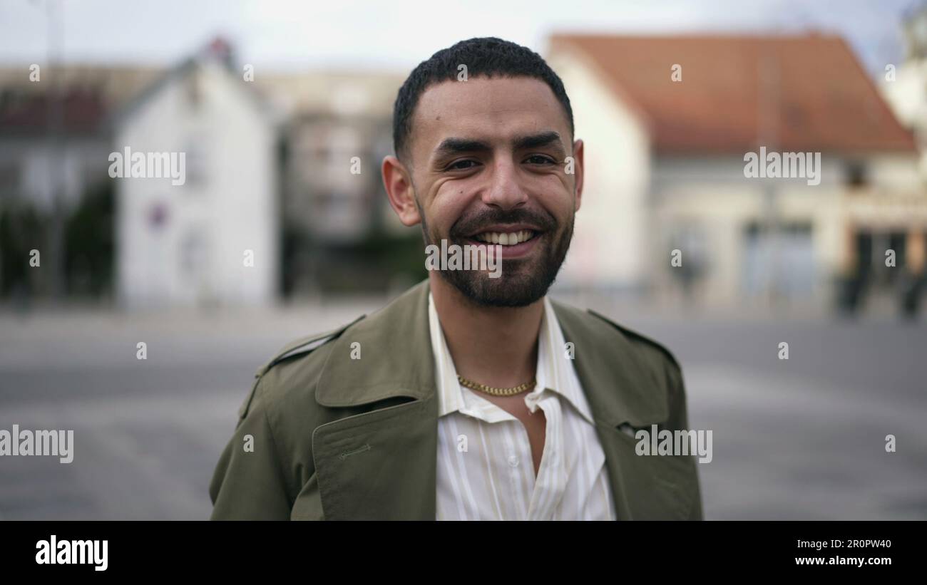 Portrait smiling arab man standing hi-res stock photography and images ...