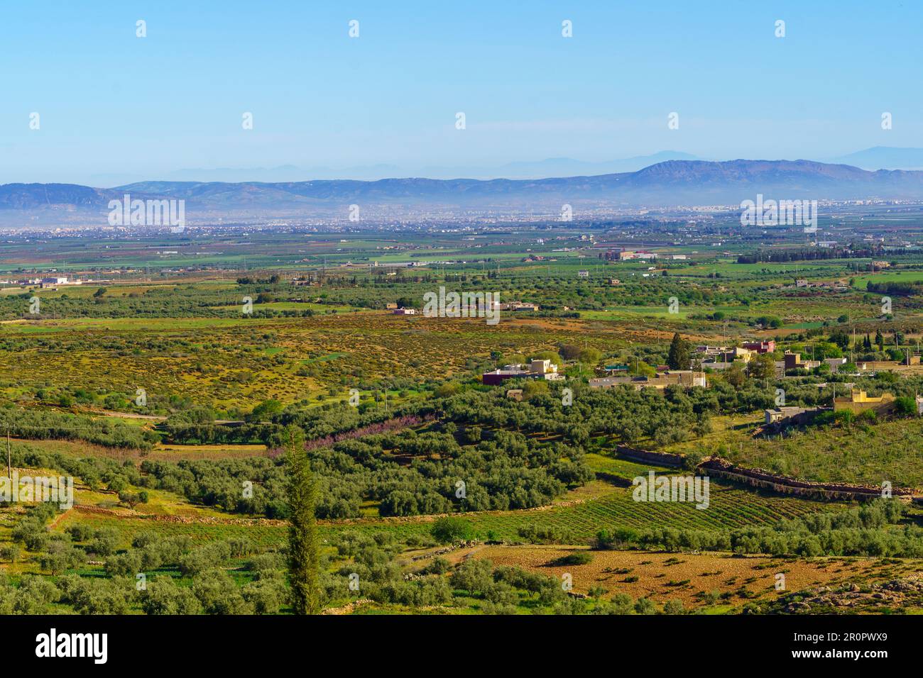 View of landscape in Sefrou, Middle Atlas Mountains, Morocco Stock Photo