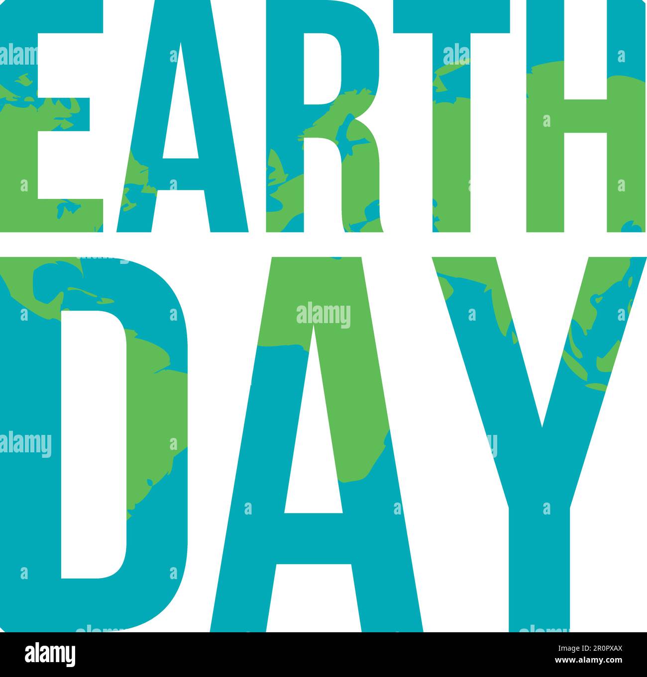 Happy Earth Day Lettering Illustration for print, poster, greeting ...