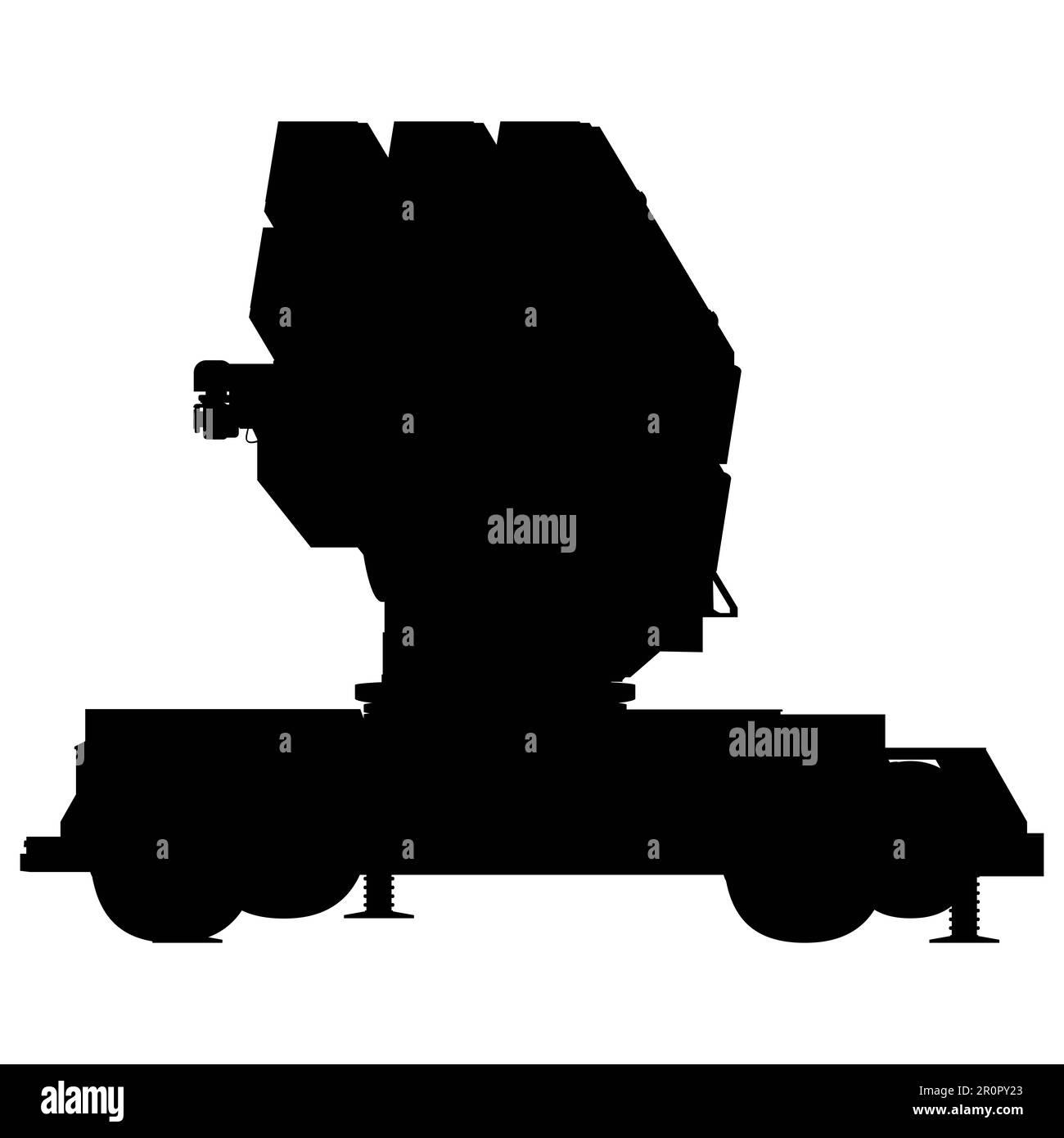 Anti aircraft air defense system silhouette. Aspide. Skyguard NASAMS