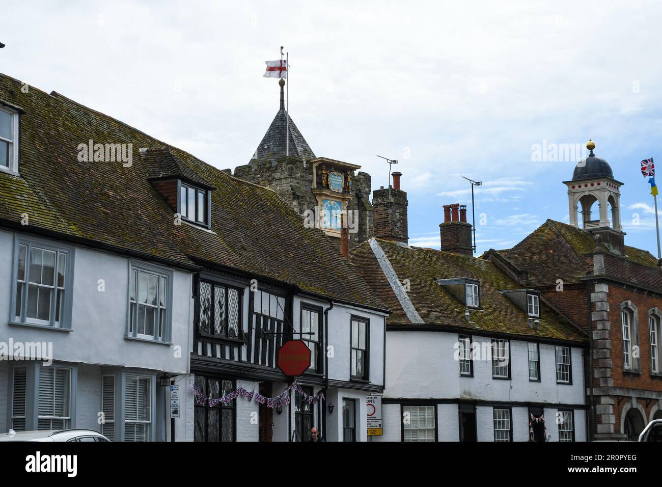 Market Street and Rye Town Hall Stock Photo Alamy