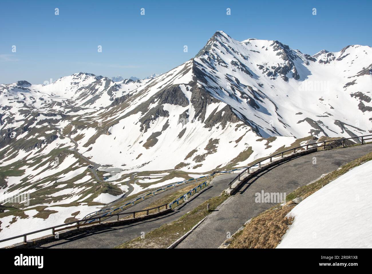 Mountain pass of the Grossglockner High Alpine Road in Austria., Fusch an der