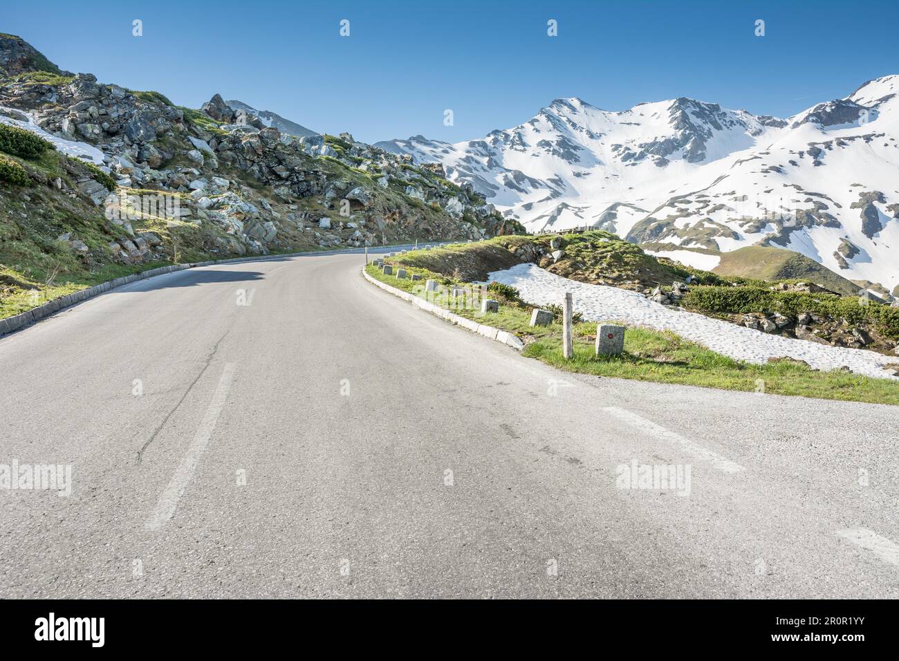 Mountain pass of the Grossglockner High Alpine Road in Austria., Fusch an der