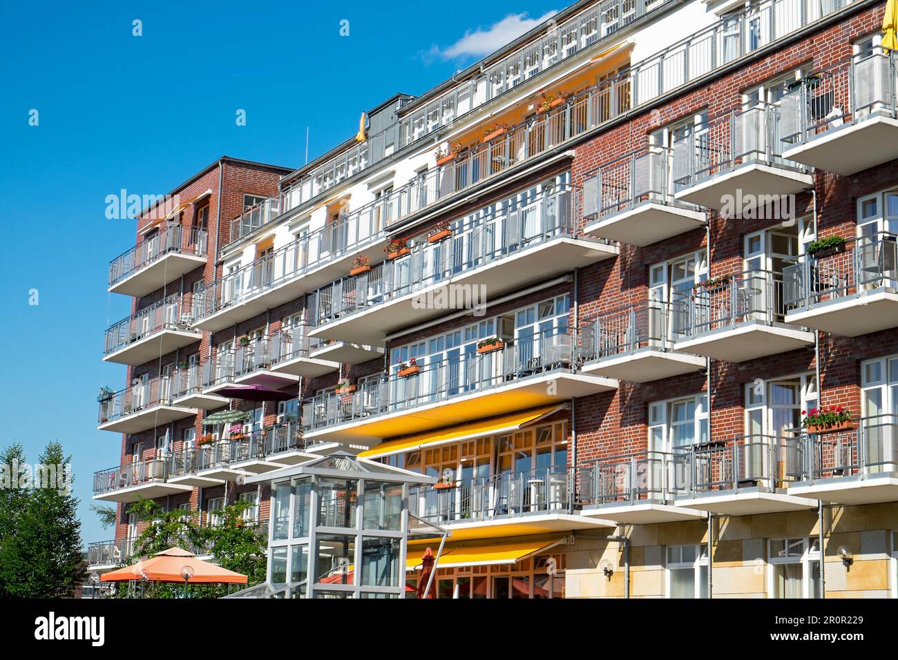 Building with many balconies in Berlin Stock Photo - Alamy