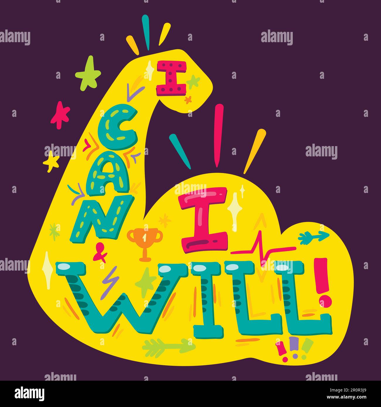 I Can And I Will. Sport Motivation. Vector Stock Vector Image & Art Alamy